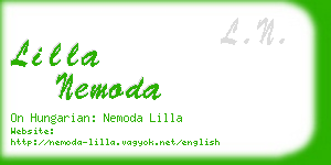 lilla nemoda business card